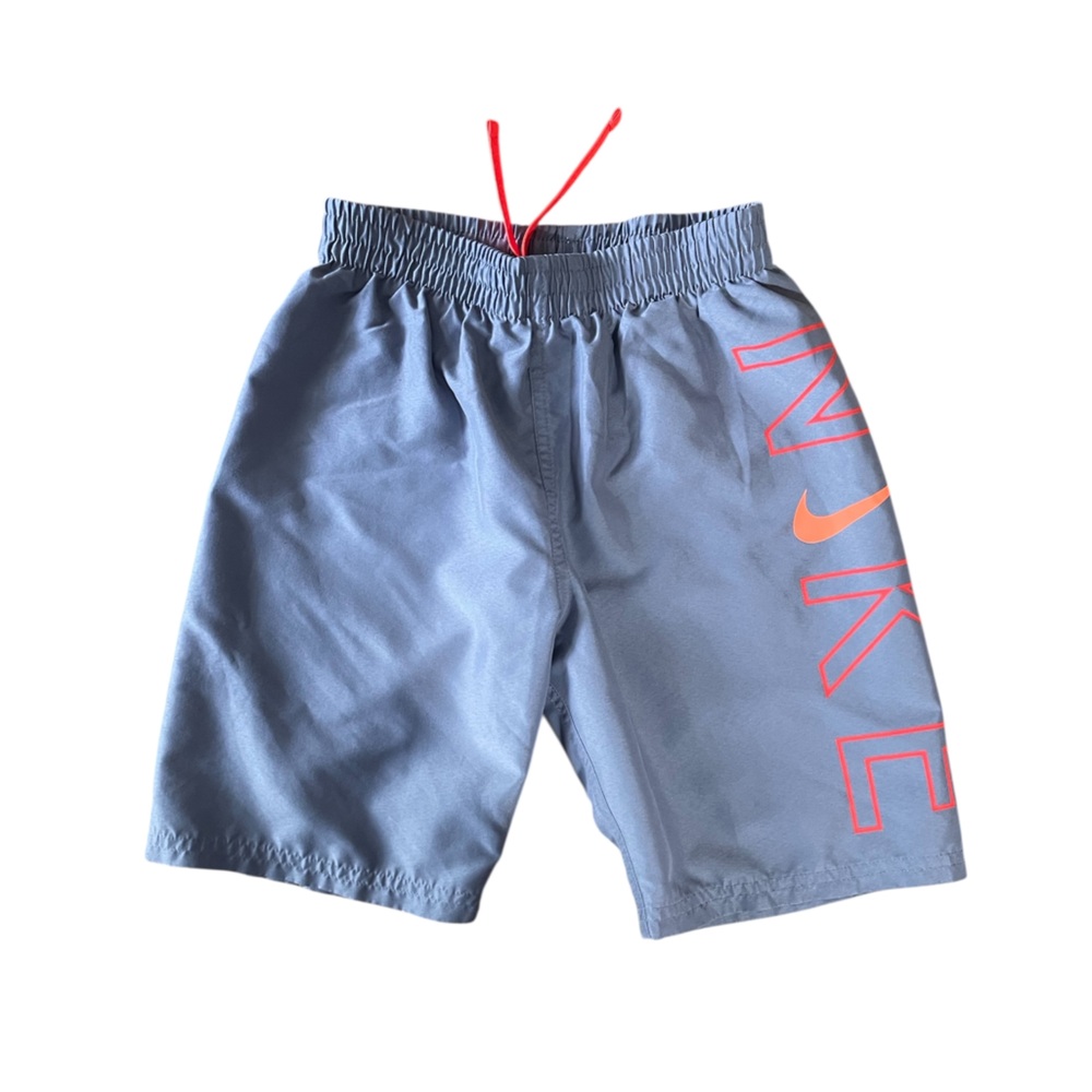 Nike Gray Shorts with Orange Accents
